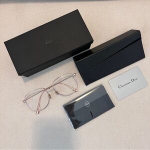 Christian Dior Gold Frame Glasses
